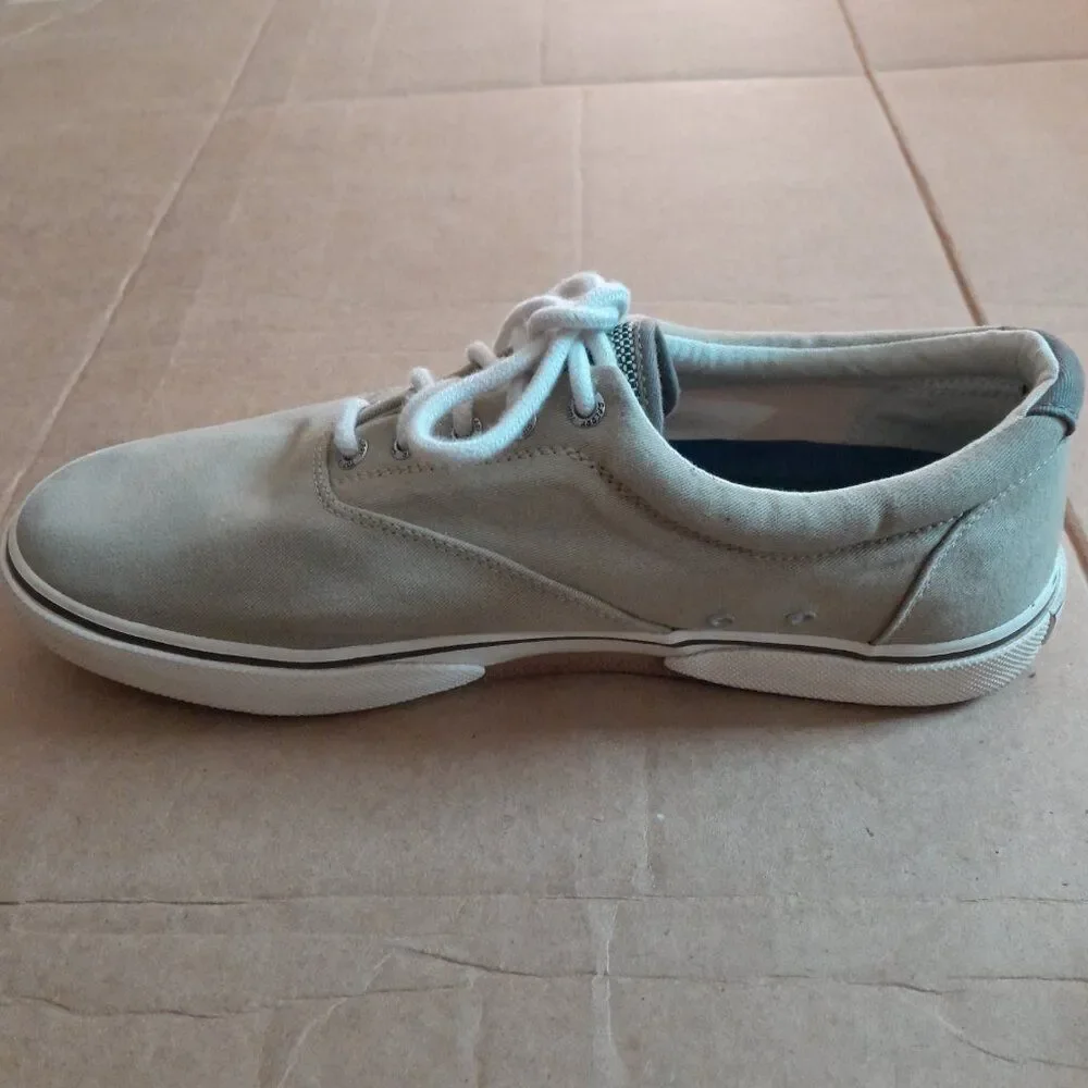 Sperry Top-Sider Men’s Size 11 Beige Low Top Lace up Sneakers STS11902